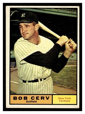 1961 TOPPS BOB CERV #563 NY YANKEES HIGHER GRADE NO CREASES HIGH # TOUGH CARD - Image 1 of 2