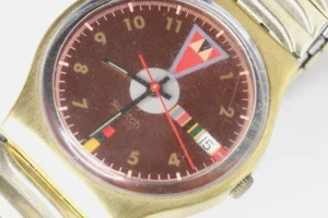 Swatch Swiss 9195P quartz watch, flexible bracelet,-10705 - Imagen 1 de 5