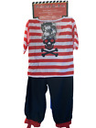 Pirate Costume Halloween Party Boys Fancy Dress One Size Ripped Sleeves Size 4-6