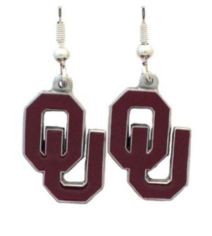 Oklahoma Sooners Dangle Earrings Cover