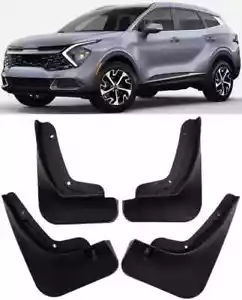 Genuine Front & Rear Molded Splash Guards Mud Flaps For 2023-2025 Kia Sportage - Picture 1 of 7