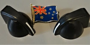 2 x SMALL "CHICKEN HEAD" STYLE CONTROL KNOBS, BLACK, NEW, FREE POSTAGE - Picture 1 of 7