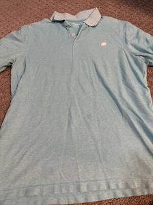 Banana Republic Polo Shirt Adult Large Blue Short Sleeve Collar Casual Mens 270 - Picture 1 of 4