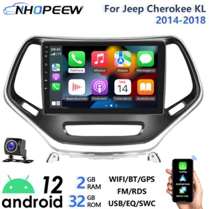 10" Android Carplay Car Stereo Radio For Jeep Cherokee KL 2014-18 GPS Navi WiFi - Picture 1 of 23
