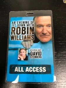 Robin Williams - Ein Sitzen mit Tour Laminat Pass - alle Zugänge - Bild 1 von 2