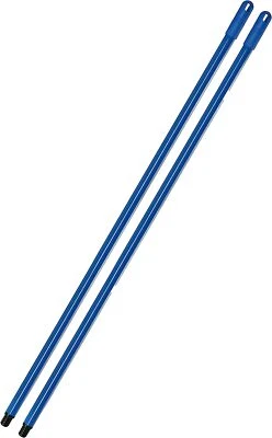 Mango de metal de alta resistencia Superio, para fregona, cepillo, etc. Color Azul, 48", Pack de 2 Foto 1 de 4
