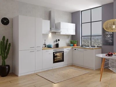 Küche Küchenzeile Küchenblock Winkelküche Weiß  Malia 310x172 cm Respekta - Bild 1 von 4