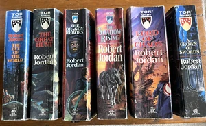 Lot of 6 Wheel of Time Series Robert Jordan Books Paperback Lot Books 1-4, 6 & 7 - Bild 1 von 16