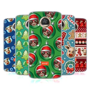 OFFICIAL emoji® CHRISTMAS PATTERNS GEL CASE FOR MOTOROLA PHONES - Picture 1 of 17