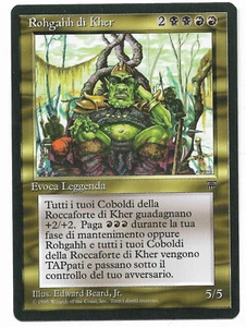 MTG Rohgahh of Kher Keep Italian Legends Magic the Gathering come nuovo! Scansioni! - Foto 1 di 2
