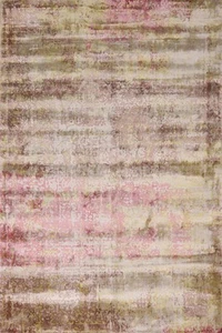 Colorful Wool Abstract Modern Style Area Rug 5x8 ft Hand-knotted Indian Carpet - Picture 1 of 18