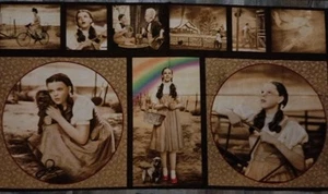 EL MARAVILLOSO MAGO DE OZ ~ Panel de tela Dorothy Instantáneas Acolchado Tesoros - Imagen 1 de 5
