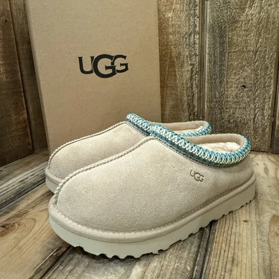 UGG TASMAN SLIPPER WOMENS US 6 DRIFTWOOD/WHITE PEPPER SUEDE/ WOOL SLIP-ON SHOE - Image 1 of 4