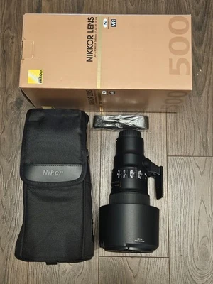 Nikon AF-S NIKKOR 500mm f/5.6E PF ED VR Telephoto Camera Lens - Black - Image 1 of 4