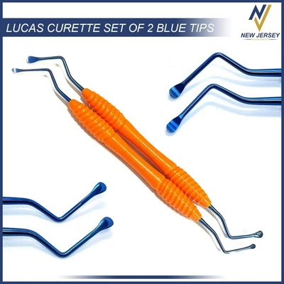 MARGALLA® Lucas Curette Dental/Surgical Bone Curettes Serrated Set of 2-PCS - Image 1 of 3