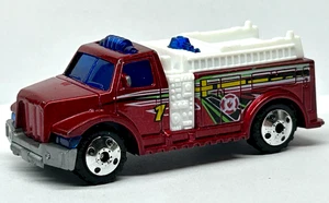 Matchbox Highway Rescue Fire Truck (dunkelrot) N neuwertig/lose - Bild 1 von 4