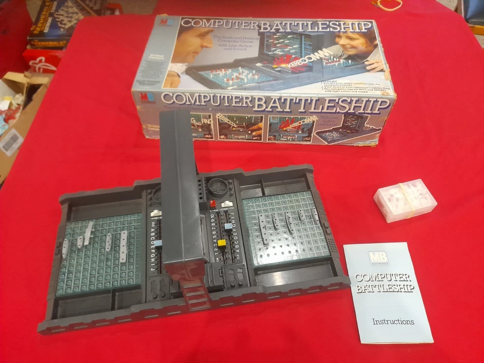 Computer Battleships MB Electronic Board Game Strategy 1983 COMPLETE & WORKING - Image 1 of 1