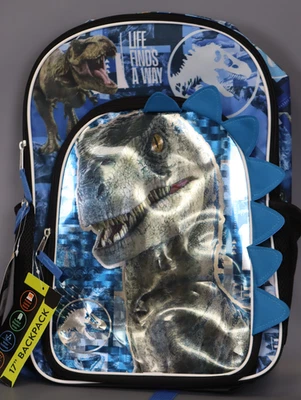 Mochila acolchada para portátil Jurassic World 17" resistente al agua reflectante Foto 1 de 4
