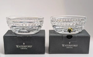 Juego de 2 cuencos ovalados de cristal Waterford de 5" con caja - Alemania - sello de caballito de mar - Imagen 1 de 23