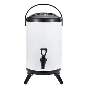 Insulated Beverage Dispenser Hot Water Urn Dispenser 12L Stainless Steel Hot ... - Picture 1 of 5