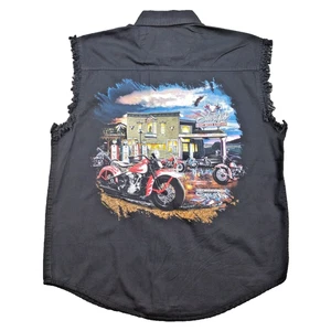 Thunder Threads Sturgis Bike Week 2007 Biker Muscle Cut Off Graphic Shirt Tank M - Picture 1 of 13
