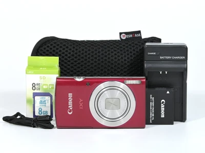 Canon IXY 180 Powershot Elph / Ixus 175Compact Appareil Photo Numérique Red W/ - Photo 1/4