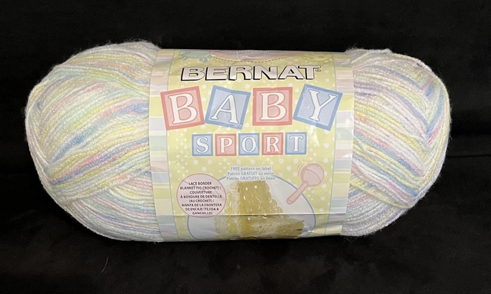 Bernat Sport Yarn Baby Ombre Big Roll 8.5 Oz / 240 G. 100 Acrylic