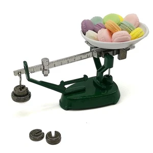 Casa delle bambole classica in scala 1:6 in metallo, in miniatura, con bilancia, - Foto 1 di 3