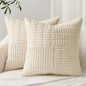 Topfinel 26x26 inches Beige Euro 26" x (Pack of 2), - Picture 1 of 7