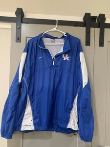 Nike Storm-Fit Kentucky Wildcats 1/4 Zip Pullover Windbreaker Jacket 2XL Blue - Picture 1 of 6
