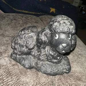 Vintage Poodle Dog Music Box Black - Song: How Much Is The Dog In The Window - Picture 1 of 4