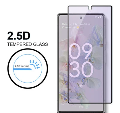 For Google Pixel 8 7 6 Pro 7A 6A 5 Tempered Glass Anti-Blue HD Screen Protector - Image 1 of 4