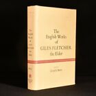 1964 The English Works of Giles Fletcher the Elder Berry Dust Wrapper 1st Thus