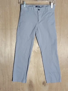 childrens place chino pants boys 8 straight flat front adjustable waist gray - Picture 1 of 11