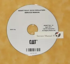 SENR7700 CAT Caterpillar 561D Rohrschicht Planierraupen Servicehandbuch CD 54X - Bild 1 von 1