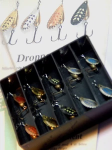 '60/70s' vintage ABU Droppen 2g & 4g classic finish S/G/K/Z spinner assortments - Picture 1 of 13