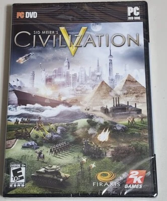 Sid Meier's Civilization V 5 (PC CD-Rom, 2010) **BRAND NEW, SEALED** - Image 1 of 2