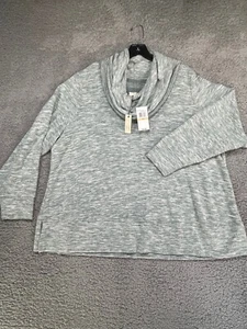 Cupio Women 2XL Mint Green Loose Turtleneck Pullover Sweater Long Sleeve Top - Picture 1 of 10