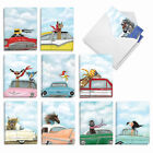20 All Occasion Blank Cards (10 Designs, 2 Ea) - Cartoon Divas AM9276OCB-B2x10