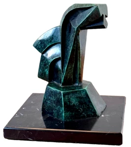 Eduardo Chillida Spanien gelistet Bronze Kunst Tisch Skulptur Statue Vintage Mcm signiert - Bild 1 von 14