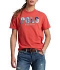 NWT Polo Ralph Lauren Red PATCHWORK POLO LOGO Classic Fit Short Sleeve T Shirt