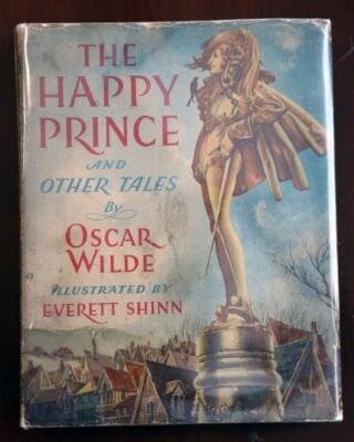 The Happy Prince & Other Tales by OSCAR WILDE 1940 HC/DJ Everett Shinn Art RARE - Image 1 of 4