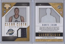 2014 Panini Totally Certified Clear Cloth Jersey Gold /10 Dante Exum Rookie RC