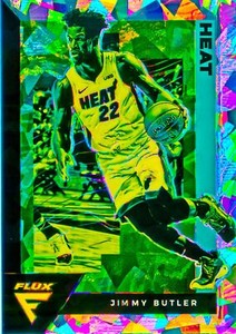 Jimmy Butler 2020-21 Flux Basketball Fanatics Silver Cracked Ice Prizm Card #96