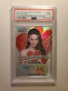 Megan Fox 2021 Leaf Pop Century Metal Heartbreakers Autograph H-MF #3/37 SSP - Picture 1 of 5