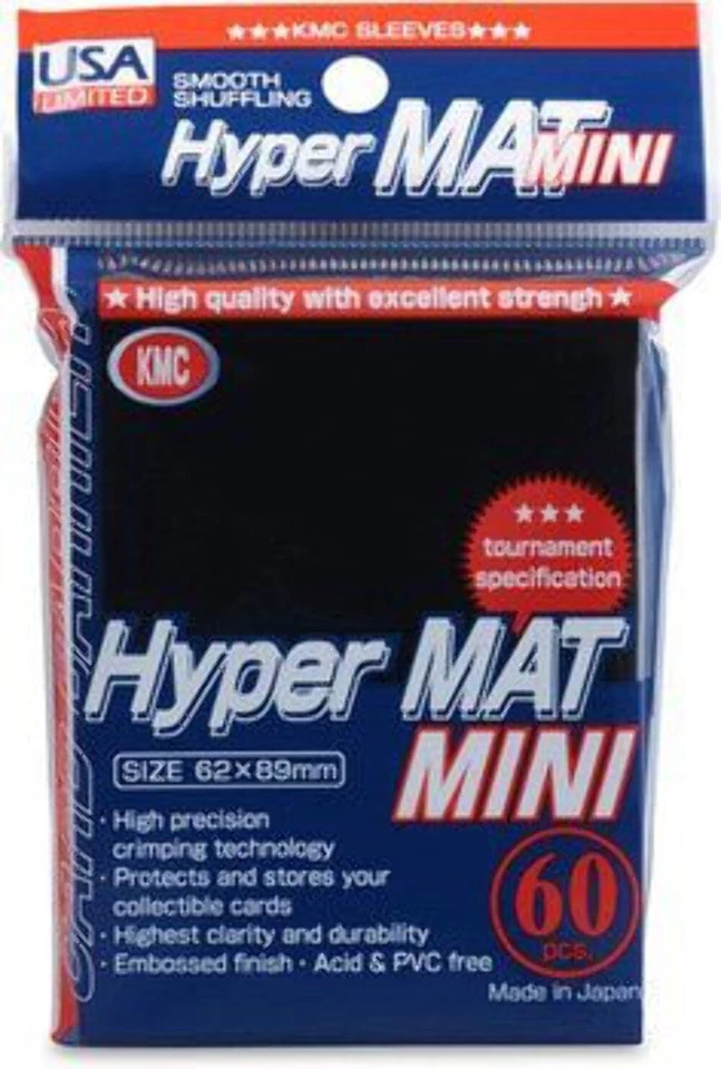KMC Mangas Pequeñas EE. UU. Pack Hyper Mate Negro 60 Ct. Foto 1 de 1