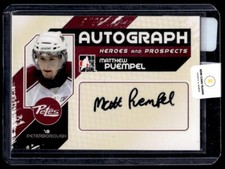 2011-12 In The Game Heroes & Prospects Matthew Puempel Auto #A-MPU