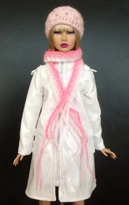 Miniature Crochet Beanie Hat&Scarf for Poppy Parker, FR, Nu Face, Barbie - Bild 1 von 5