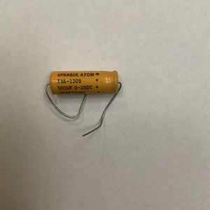 Condensador atómico Sprague 500μF 0-25VDC TVA 1209 (cada uno) - Imagen 1 de 3
