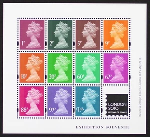 GR BRITAIN 2010 London Exhibition Jeffery Matthews Colour Palette Mini Sheet MNH - Picture 1 of 1
